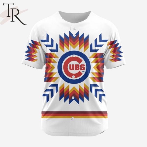 MLB Chicago Cubs Special Native Design Baseball Jersey