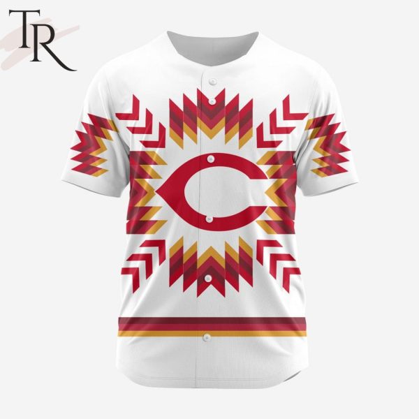 MLB Cincinnati Reds Special Native Design Baseball Jersey