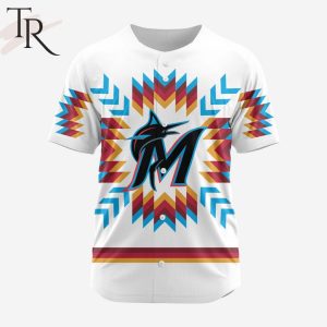 MLB Miami Marlins Personalized Reverse Retro Concept Design Baseball Jersey