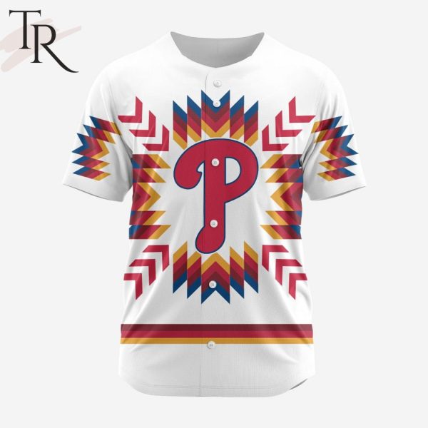 MLB Philadelphia Phillies Special Native Design Baseball Jersey