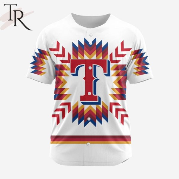 MLB Texas Rangers Special Native Design Baseball Jersey