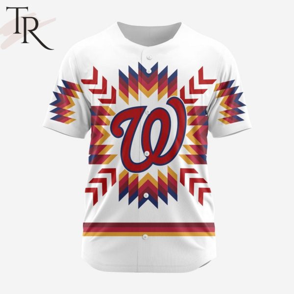 MLB Washington Nationals Special Native Design Baseball Jersey