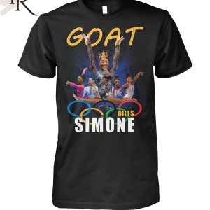 Simone Biles Golden Girl Of Gymnastics T-Shirt