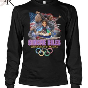 Simone Biles Golden Girl Of Gymnastics T-Shirt