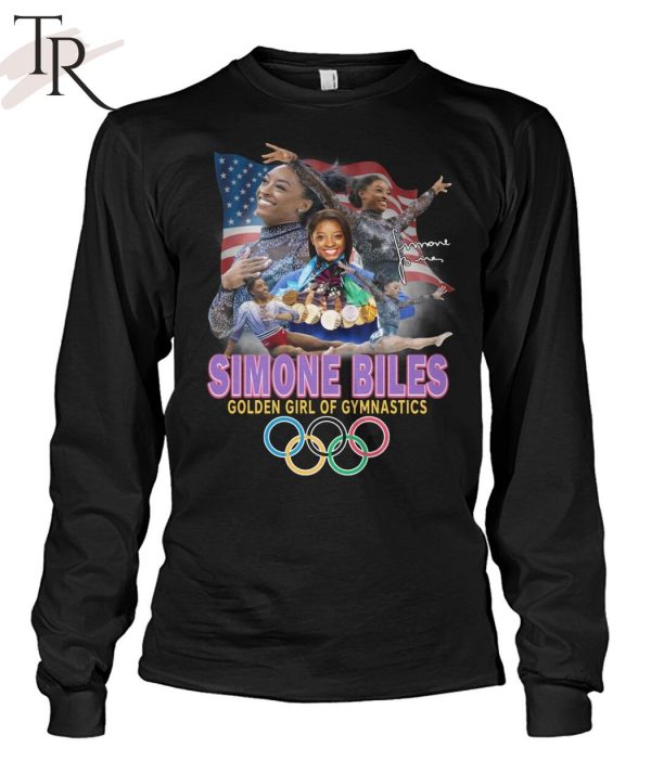 Simone Biles Golden Girl Of Gymnastics T-Shirt