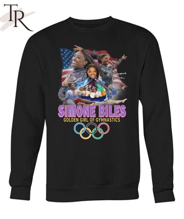 Simone Biles Golden Girl Of Gymnastics T-Shirt