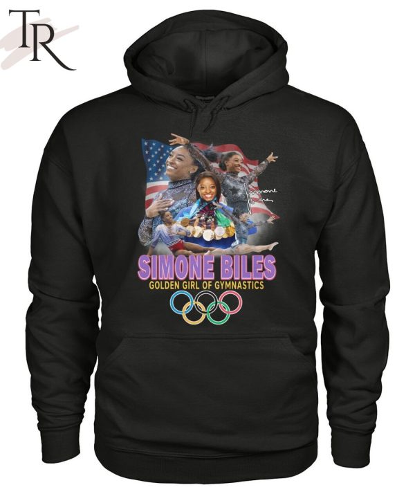 Simone Biles Golden Girl Of Gymnastics T-Shirt