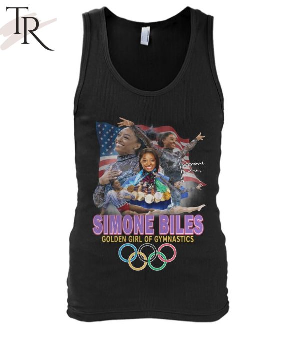 Simone Biles Golden Girl Of Gymnastics T-Shirt