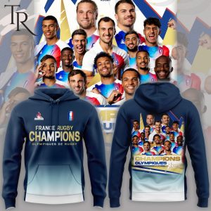 Champions Olympiques 2024 France Basketball Hoodie – Black