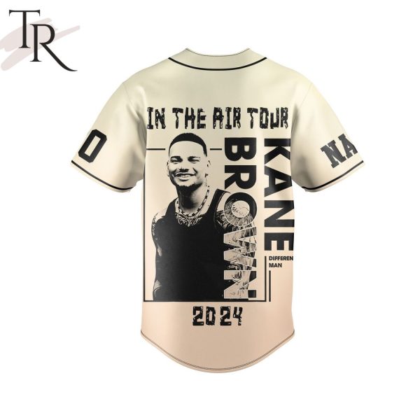 In The Air Tour Kane Brown 2024 Custom Baseball Jersey