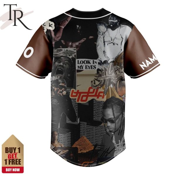 Travis Scott Utopia Look In My Eyes Custom Baseball Jersey