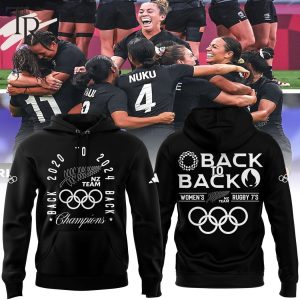 New Zealand Paris 2024 Champions Back To Back Olympic Champs Hoodie