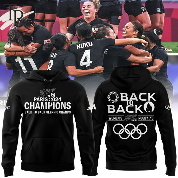 New Zealand Paris 2024 Champions Back To Back Olympic Champs Hoodie