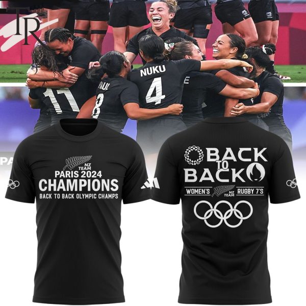 New Zealand Paris 2024 Champions Back To Back Olympic Champs Hoodie