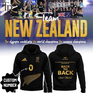 New Zealand Women’s National Rugby Sevens Team 2 Times Olympic Gold Back To Back Hoodie