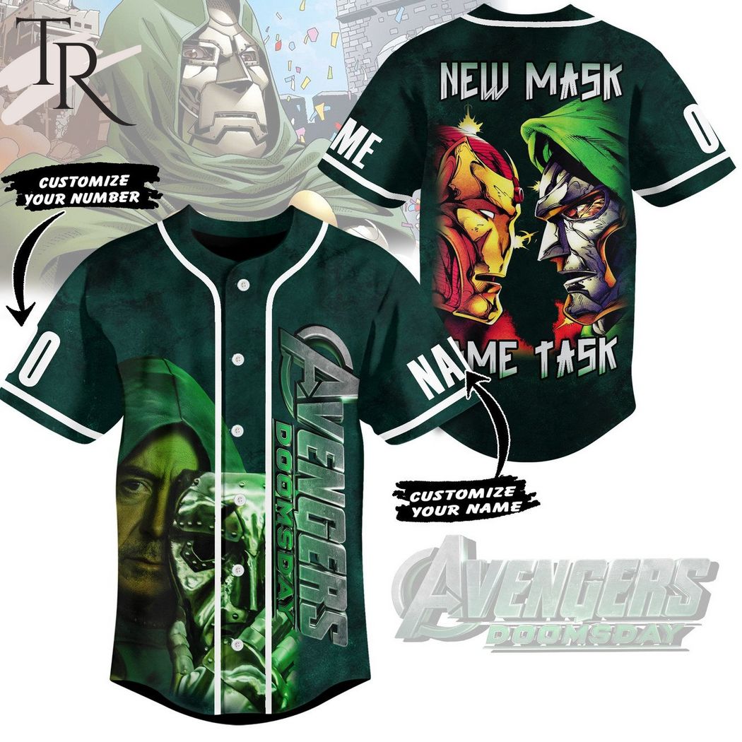 Avengers Doomsday New Mask Same Task Custom Baseball Jersey