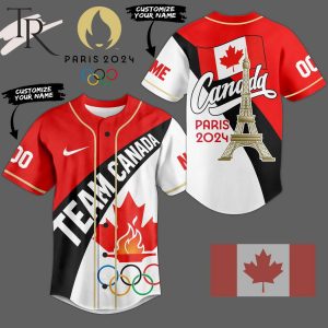 Canada Paris 2024 Custom Baseball Jersey