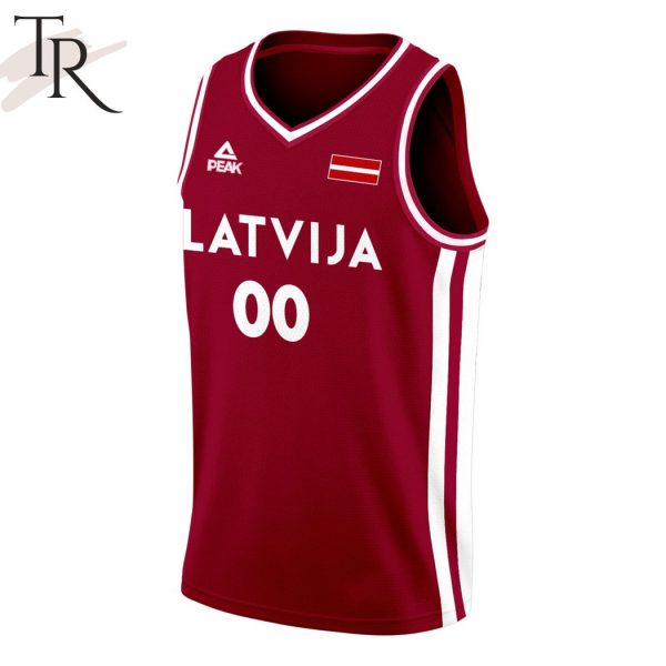 Latvia 3×3 Basketball Olympic Games Paris 2024 Red Jersey