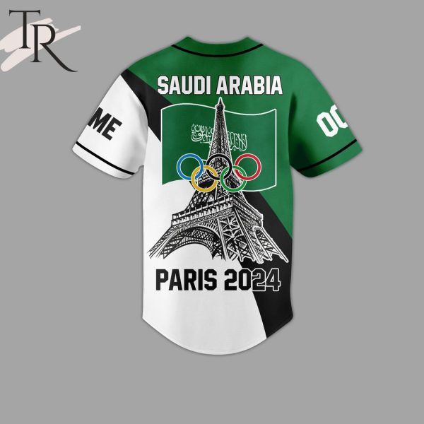 Saudi Arabia Paris 2024 Custom Baseball Jersey