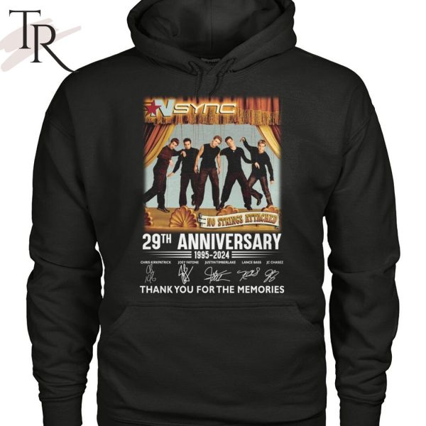 NSYNC 29th Anniversary 1995-2024 Thank You For The Memories T-Shirt