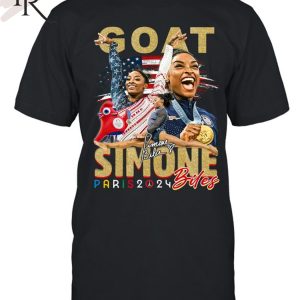 GOAT Simone Biles Paris 2024 T-Shirt