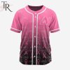 MLB Atlanta Braves Special Pink Design Fight Breast Cancer Baseball Jersey