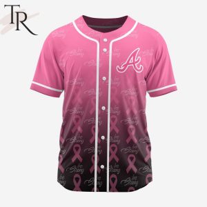 MLB Atlanta Braves Special Pink Design Fight Breast Cancer Baseball Jersey