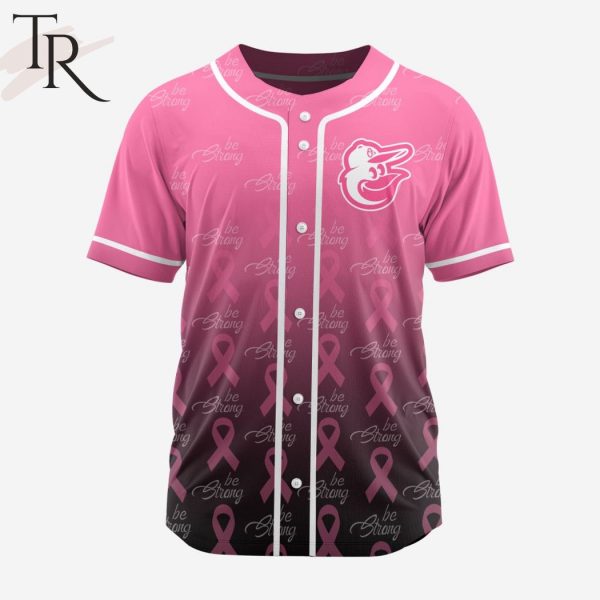 MLB Baltimore Orioles Special Pink Design Fight Breast Cancer Baseball Jersey