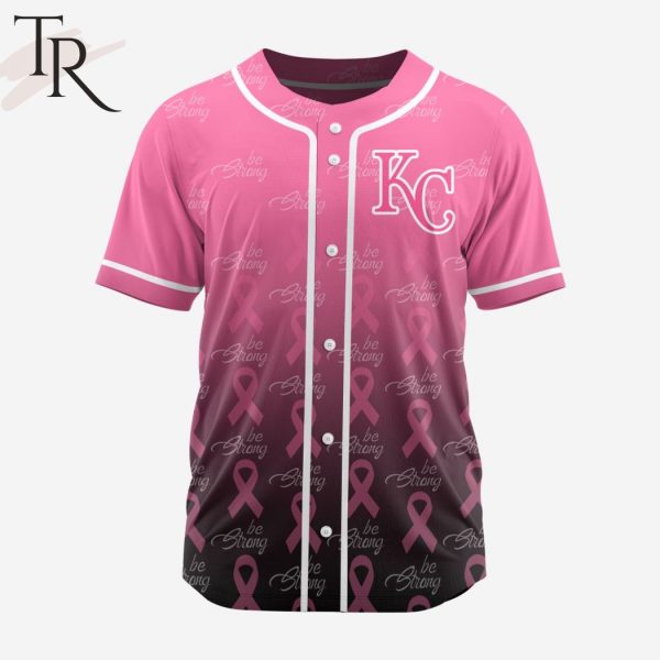 MLB Kansas City Royals Special Pink Design Fight Breast Cancer Baseball Jersey