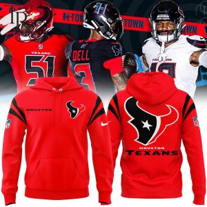 Houston Texans Bold Battle Red Hoodie