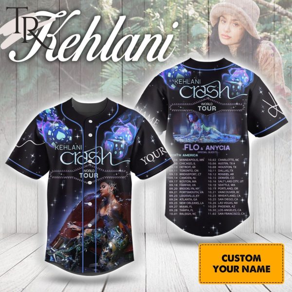 Kehlani Crash World Tour Flo & Anycia Custom Baseball Jersey