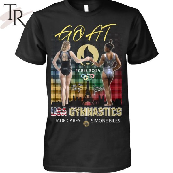 GOAT Paris 2024 USA Gymnastics Jade Carey & Simone Biles T-Shirt