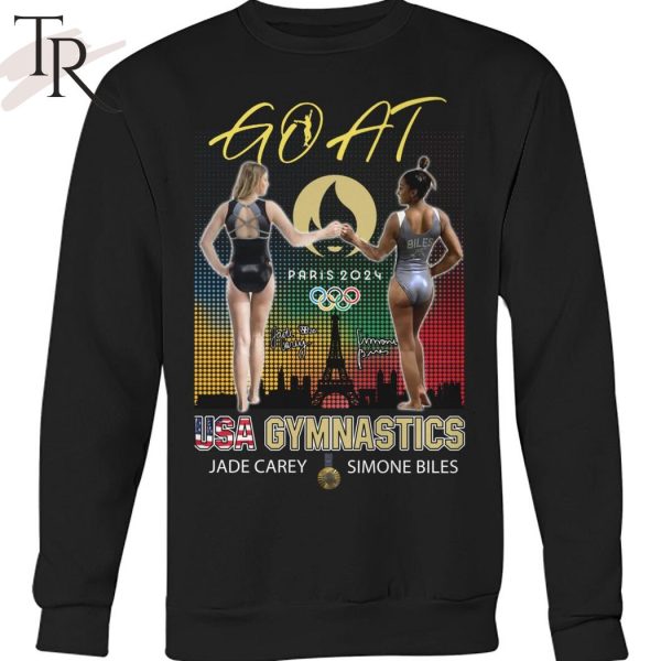 GOAT Paris 2024 USA Gymnastics Jade Carey & Simone Biles T-Shirt