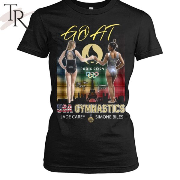 GOAT Paris 2024 USA Gymnastics Jade Carey & Simone Biles T-Shirt