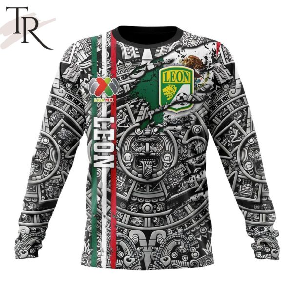 LIGA MX Club Leon Special Aztec Design Hoodie