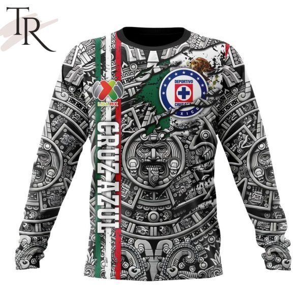 LIGA MX Cruz Azul Special Aztec Design Hoodie