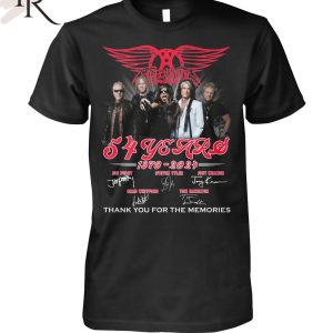 Aerosmith 54th Anniversary 1970-2024 Thank You For The Memories Life’s A Journey Not A Destination Hoodie