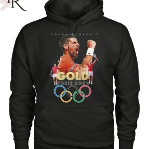 Novak Djokovic Gold Paris 2024 T-Shirt