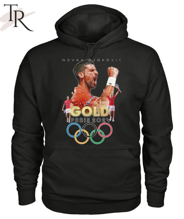 Novak Djokovic Gold Paris 2024 T-Shirt