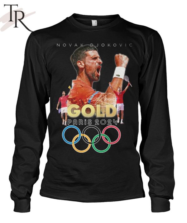 Novak Djokovic Gold Paris 2024 T-Shirt