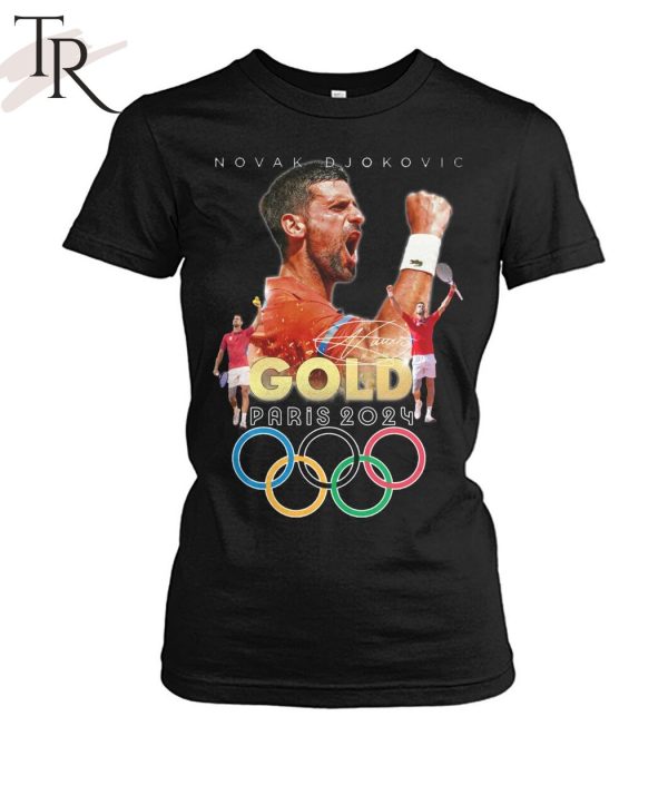 Novak Djokovic Gold Paris 2024 T-Shirt