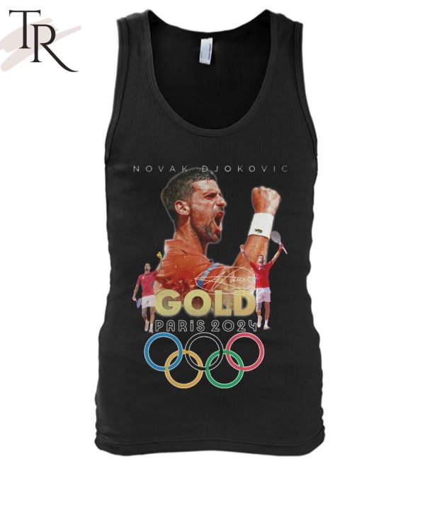 Novak Djokovic Gold Paris 2024 T-Shirt