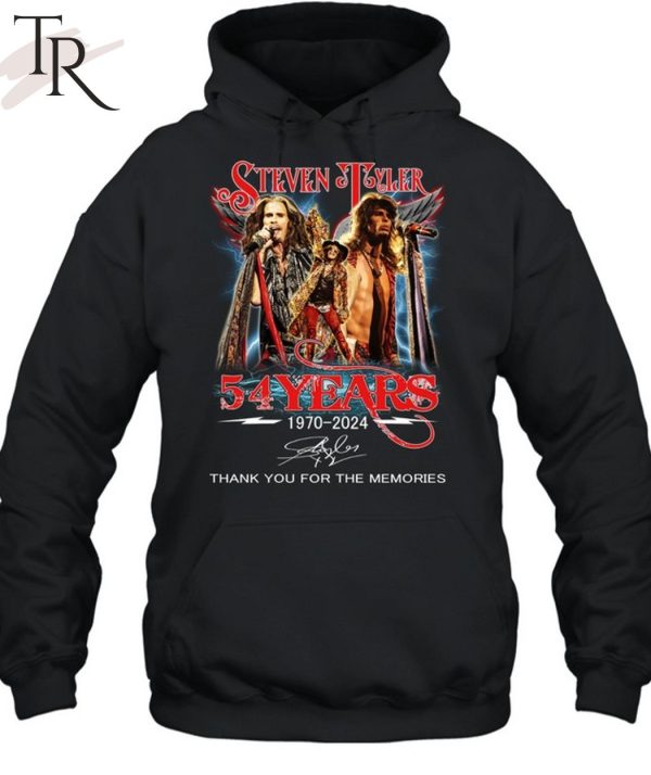 Steven Tyler 54 Years 1970-2024 Thank You For The Memories T-Shirt