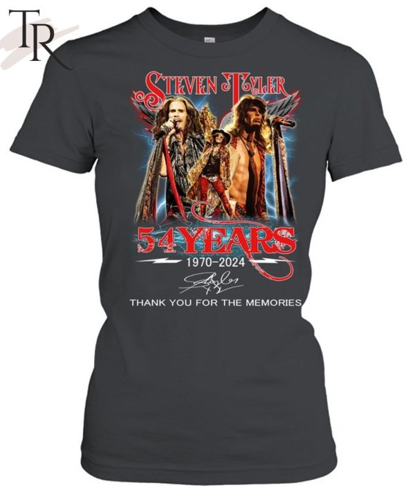 Steven Tyler 54 Years 1970-2024 Thank You For The Memories T-Shirt