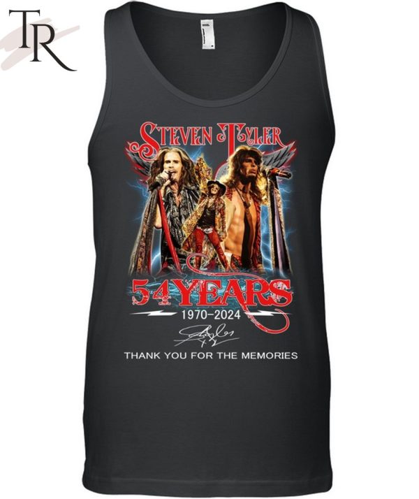 Steven Tyler 54 Years 1970-2024 Thank You For The Memories T-Shirt