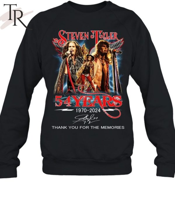 Steven Tyler 54 Years 1970-2024 Thank You For The Memories T-Shirt