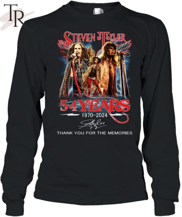 Steven Tyler 54 Years 1970-2024 Thank You For The Memories T-Shirt