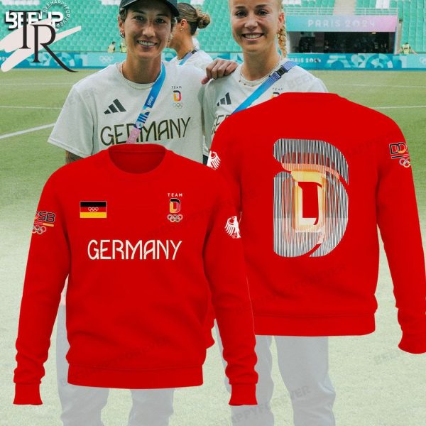 German Football 2024 Team D Olympic Hoodie – Red