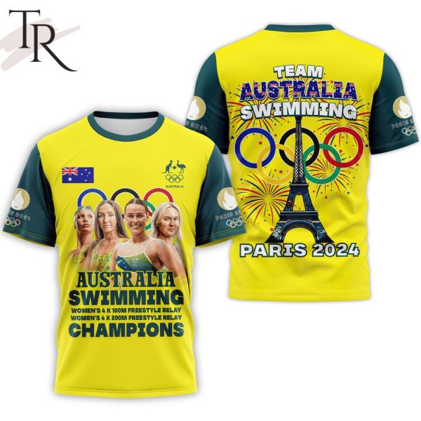 Australia Swimming Champions Paris 2024 Hoodie