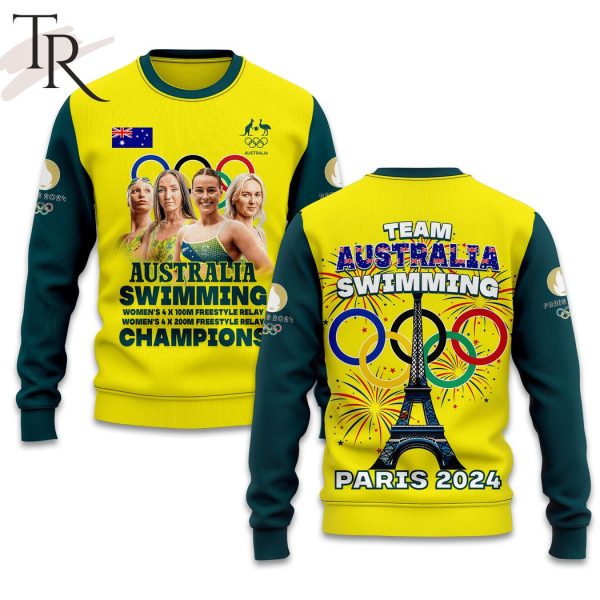 Australia Swimming Champions Paris 2024 Hoodie